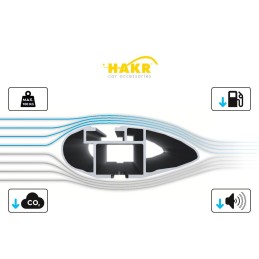 HAKR ALU WING reling zintegrowany  120cm