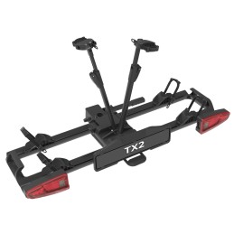 SPINDER TX2 CZARNY UCHWYT NA 2 ROWERY ŚWIATŁA LED